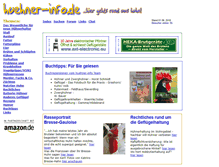 Tablet Screenshot of huehner-info.de